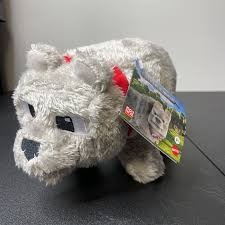 Minecraft Fuzzy Wolf Plush